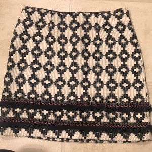 Fun skirt with pink detail and fringe!